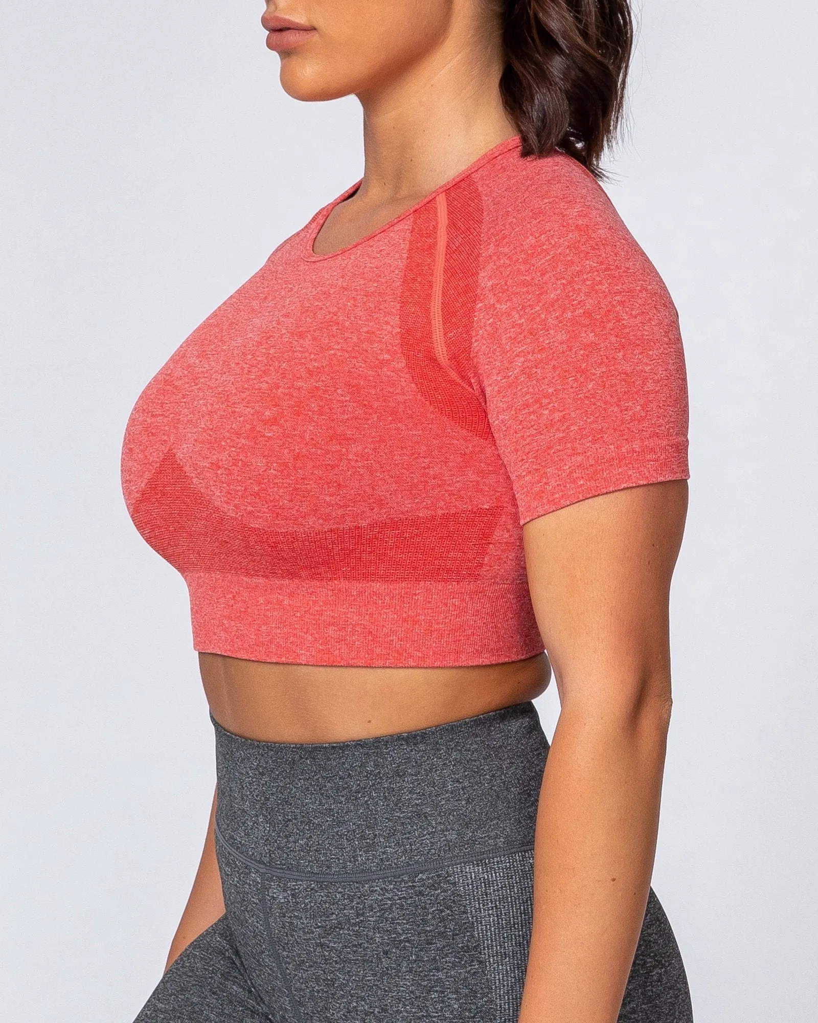 Classic Seamless Tee - Poppy Marl sold by Muscle Nation product image thumbnail 5