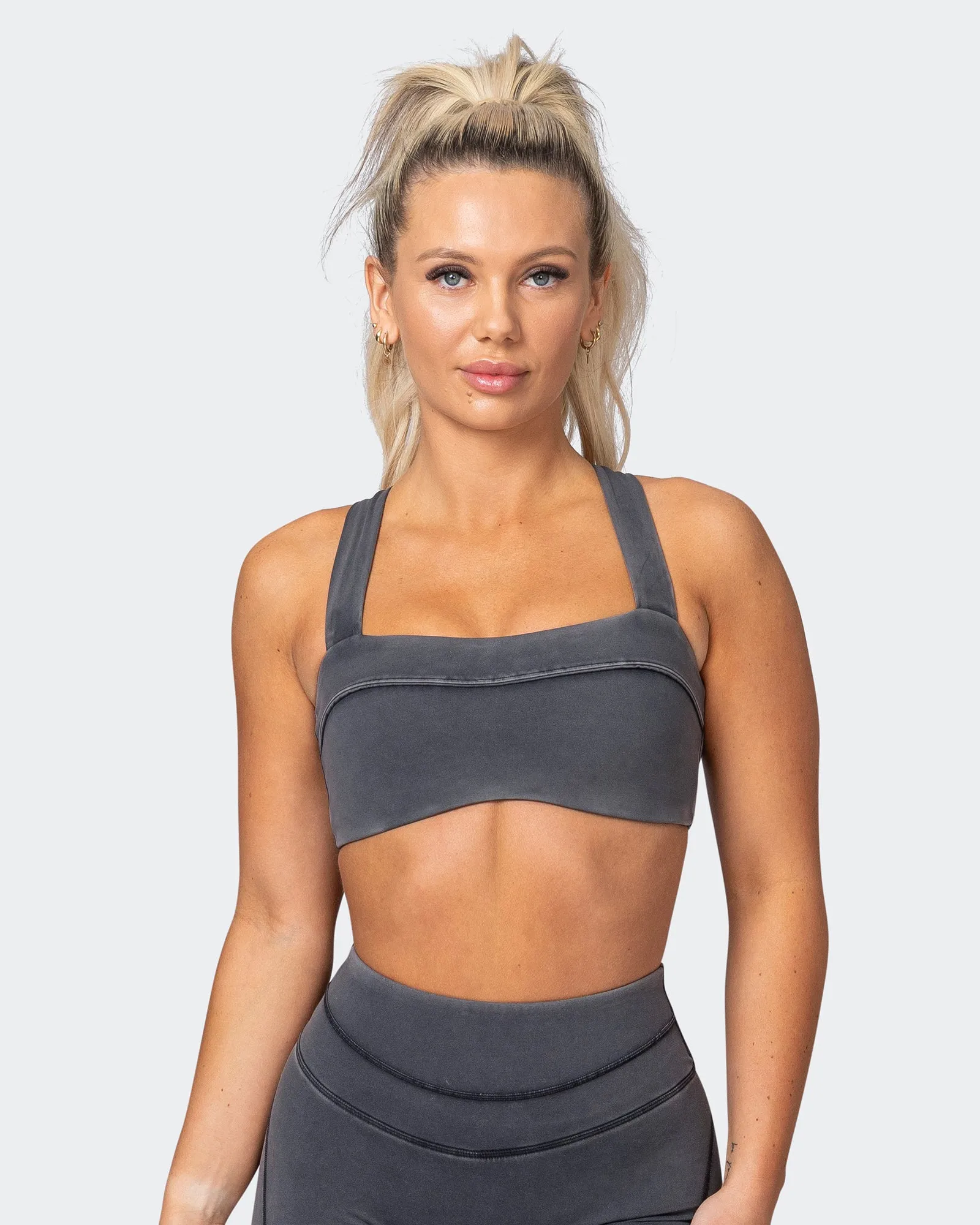 Finesse Bralette - Washed Black sold by Muscle Nation