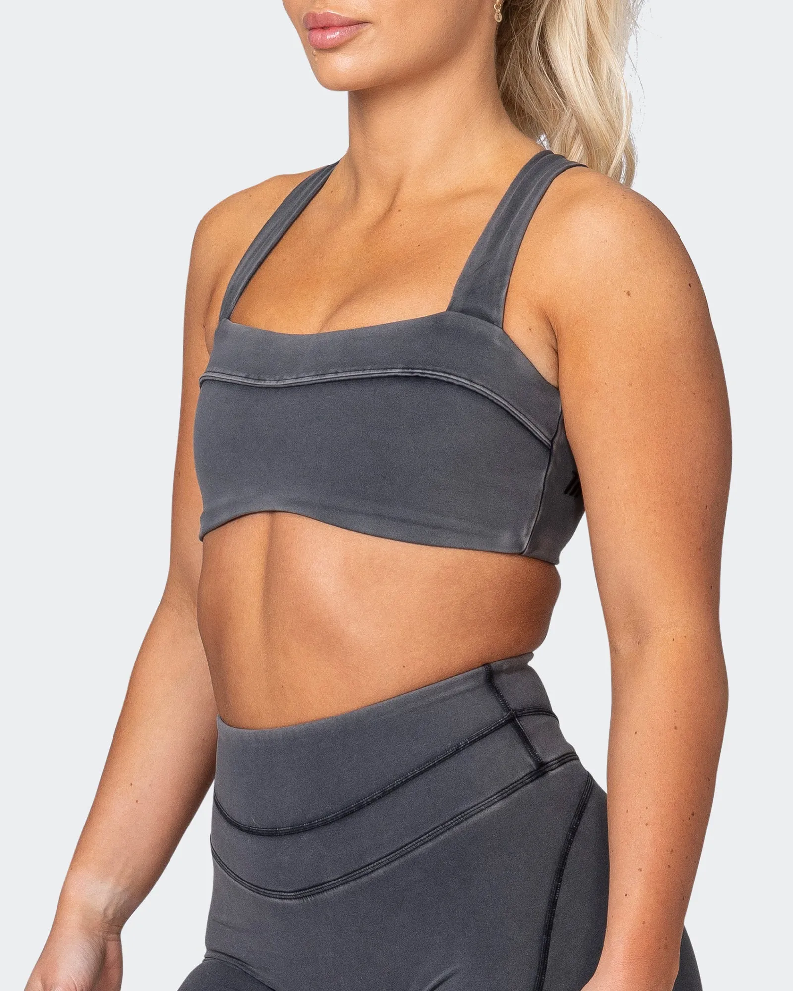 Finesse Bralette - Washed Black sold by Muscle Nation product image thumbnail 3