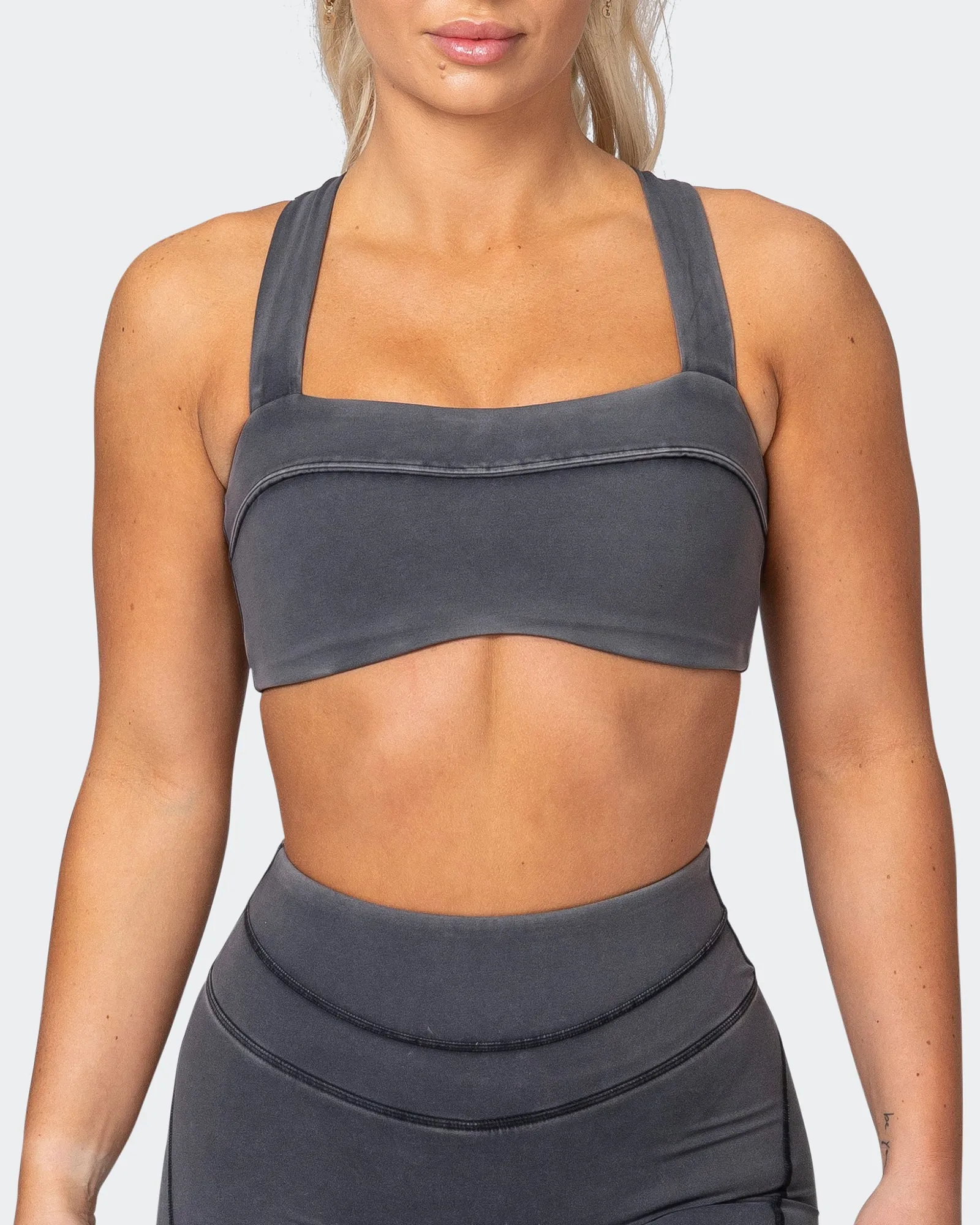 Finesse Bralette - Washed Black sold by Muscle Nation product image thumbnail 2