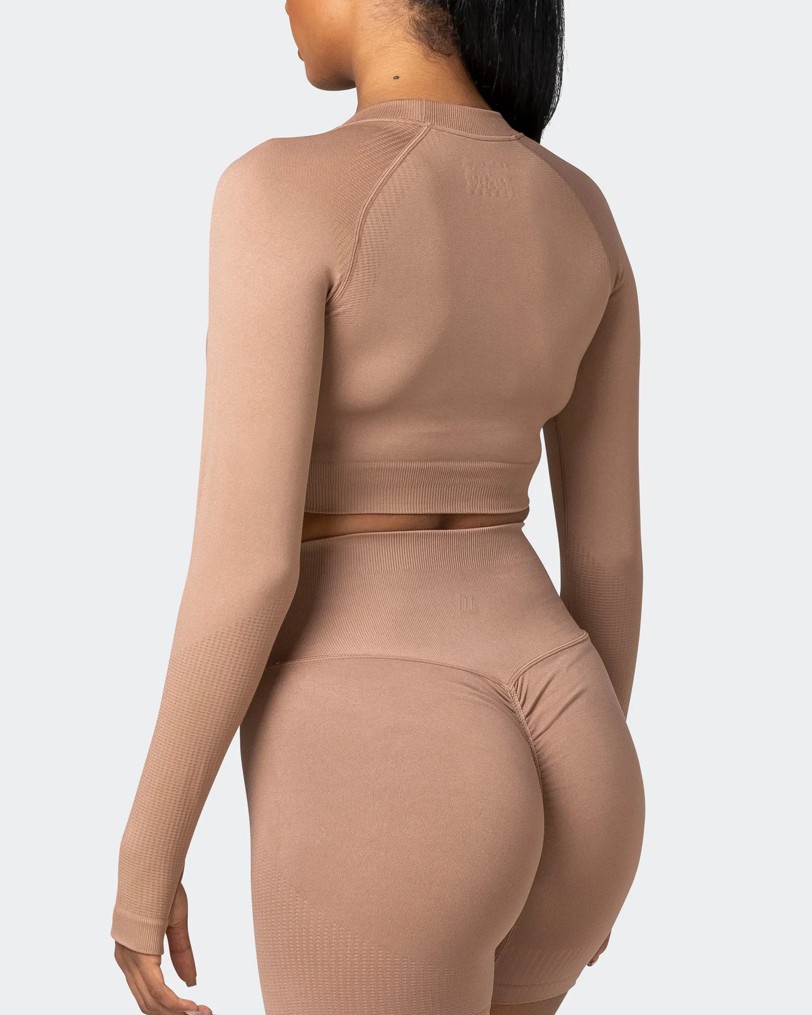 Classic Seamless Long Sleeve Top - Biscuit sold by Muscle Nation product image thumbnail 5
