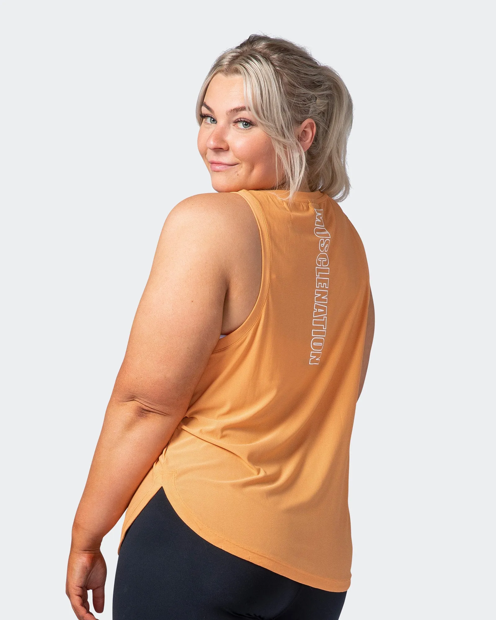Level Up Training Tank - Apricot sold by Muscle Nation