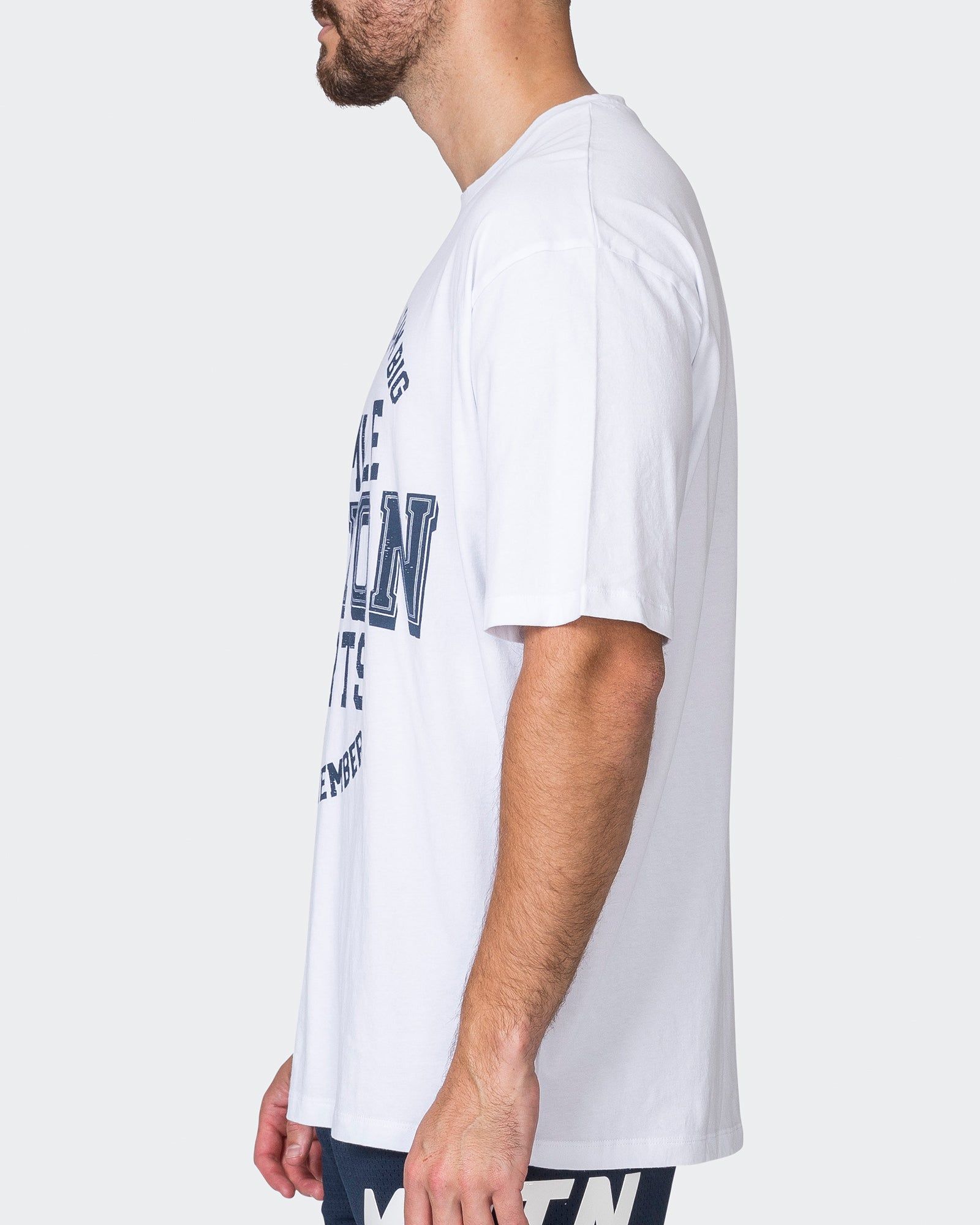 Mens Team MN Oversized Tee - White sold by Muscle Nation product image thumbnail 5