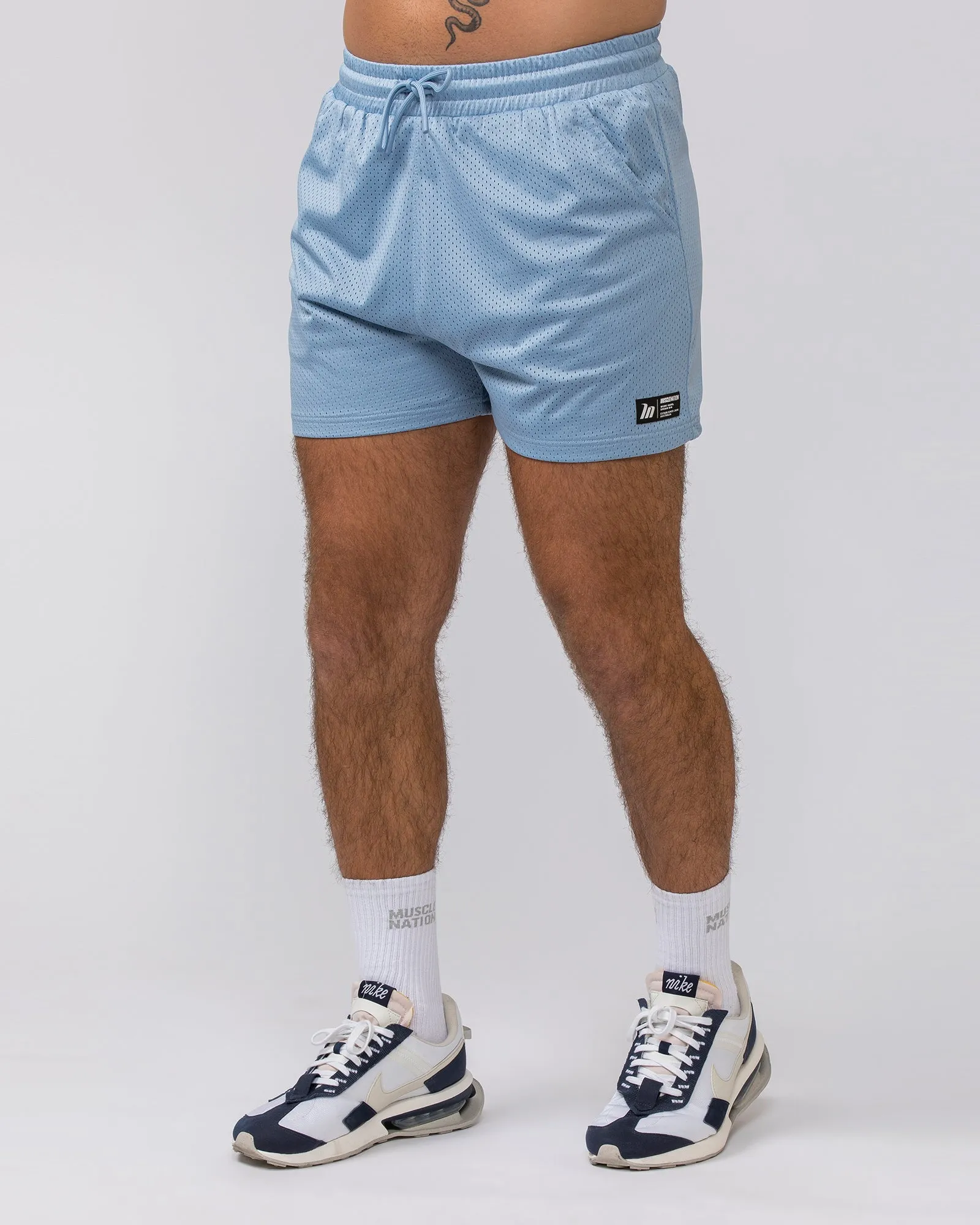 Lay Up 3.5" Shorts - Sky Blue sold by Muscle Nation product image thumbnail 3