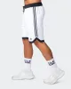 Mens 8" Basketball Shorts - White sold by Muscle Nation