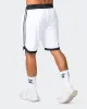 Mens 8" Basketball Shorts - White sold by Muscle Nation