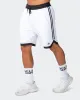 Mens 8" Basketball Shorts - White sold by Muscle Nation