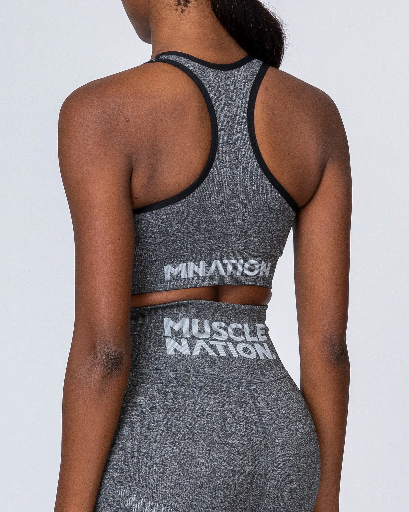 Comfort Seamless Bra - Charcoal Marl sold by Muscle Nation product image thumbnail 5