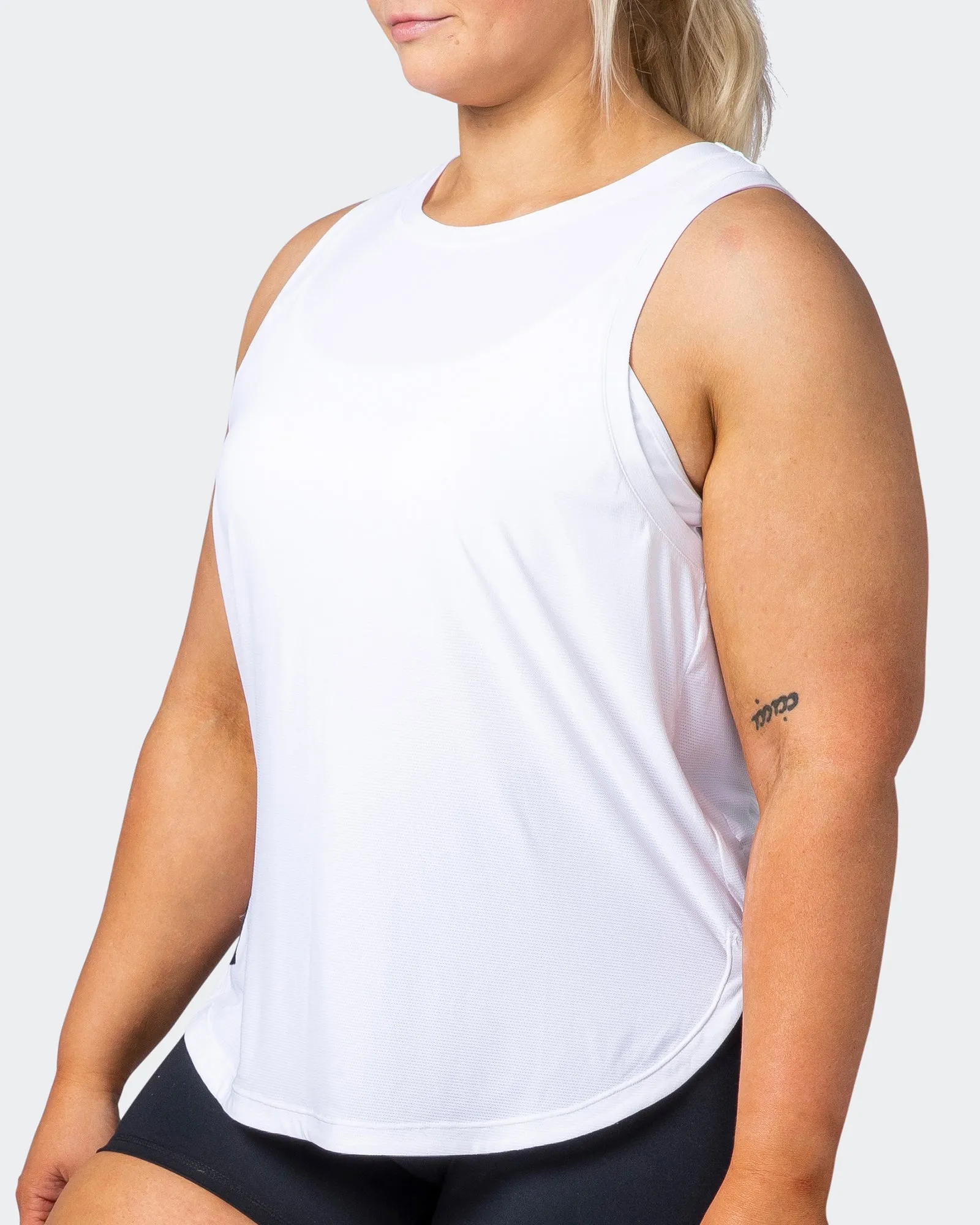 Level Up Training Tank - White sold by Muscle Nation product image thumbnail 3