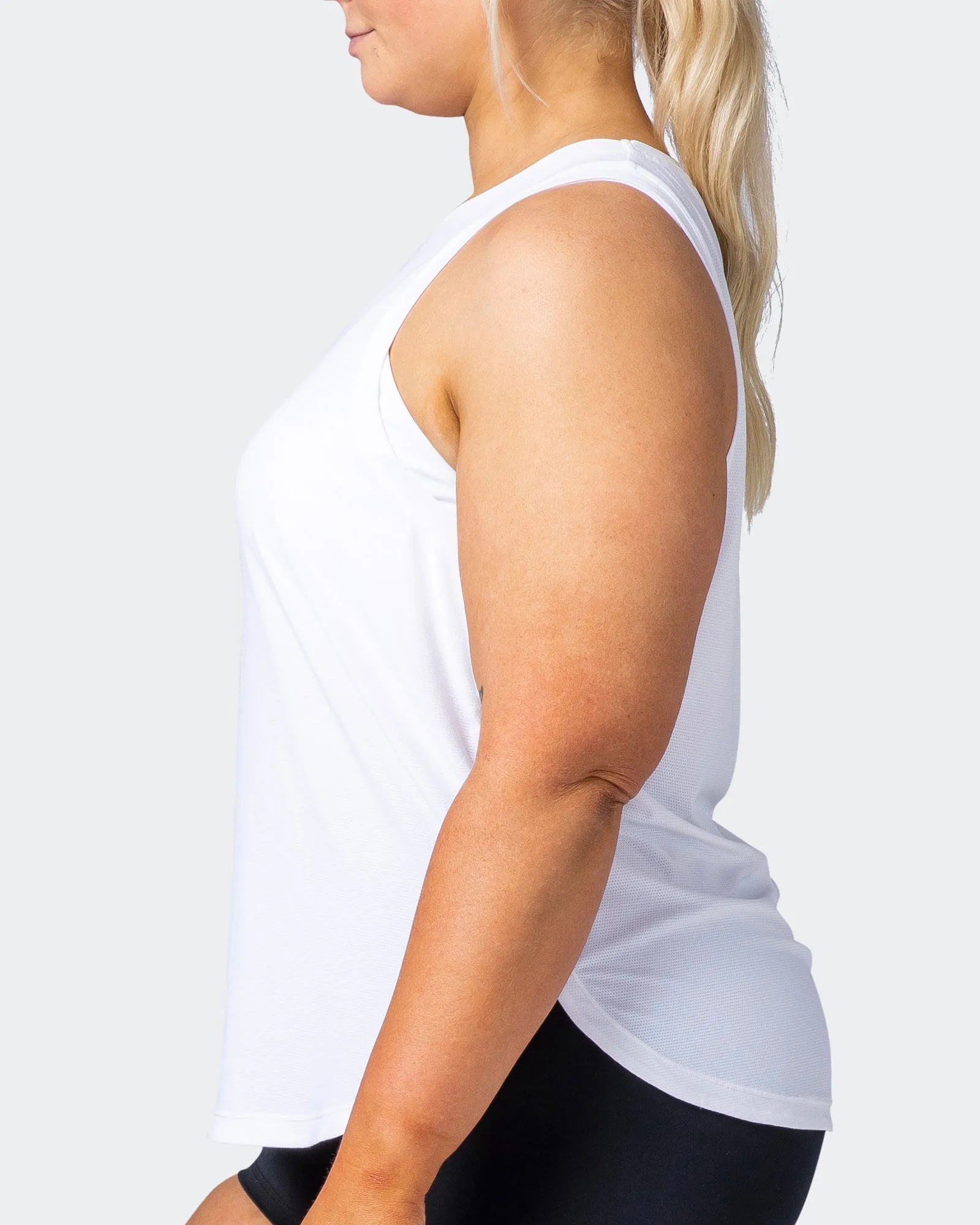 Level Up Training Tank - White sold by Muscle Nation product image thumbnail 4