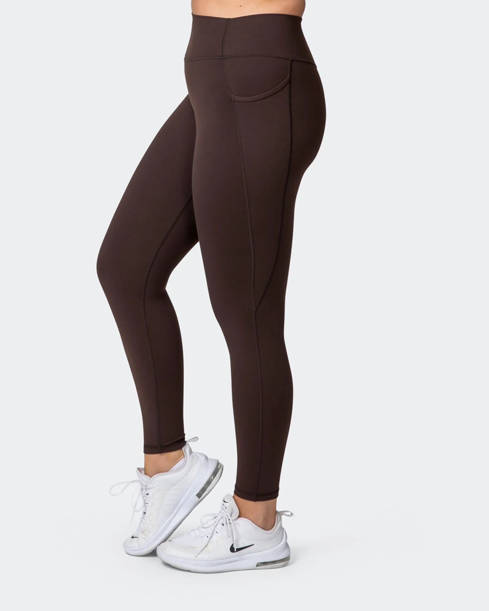 Signature Pocket Ankle Length Leggings - Cocoa sold by Muscle Nation product image thumbnail 4