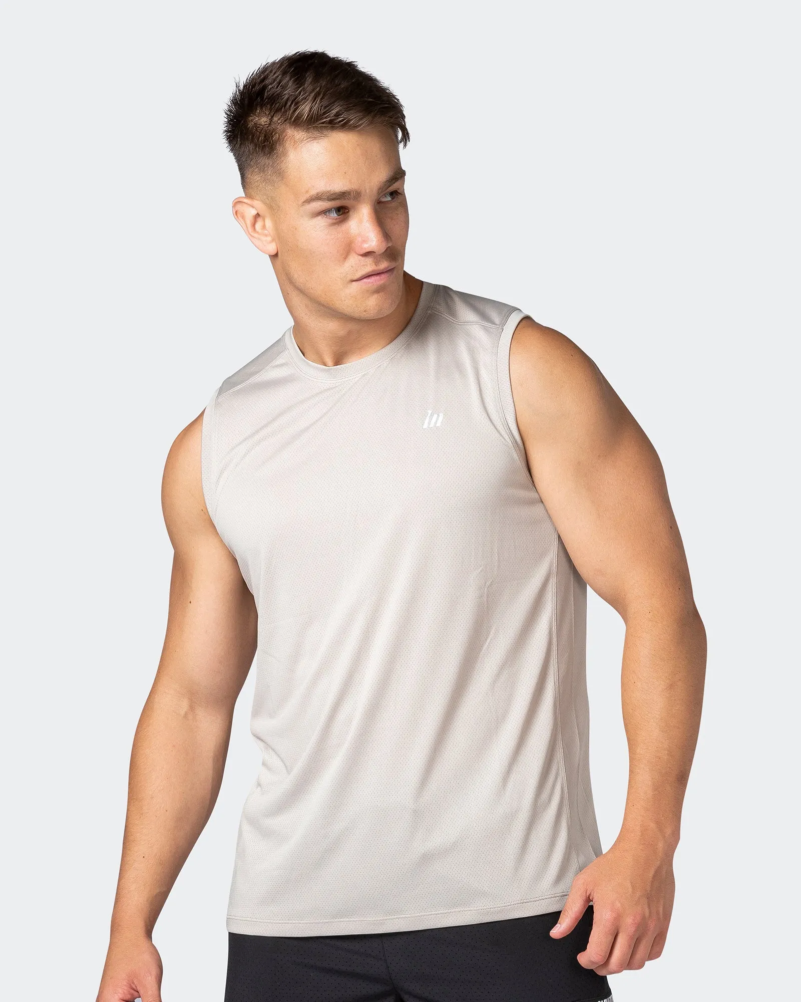 New Heights Running Tank - Bone sold by Muscle Nation