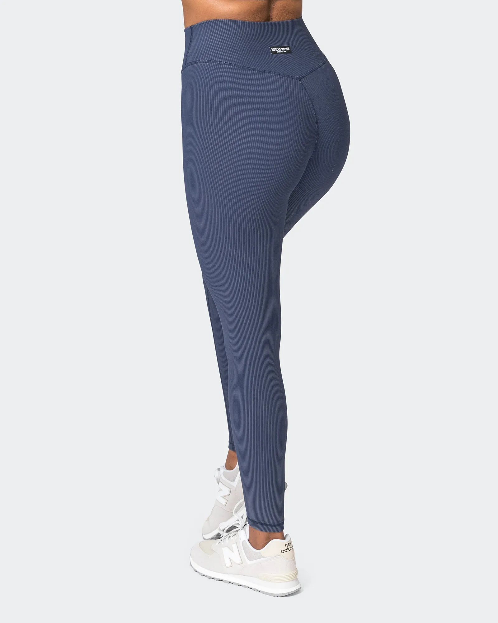 Zero Rise Vintage Rib Ankle Length Leggings - Washed Spellbound sold by Muscle Nation product image thumbnail 5