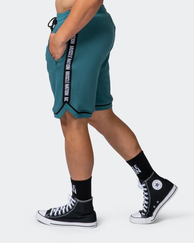 MVP 8" Basketball Shorts - Deep Teal sold by Muscle Nation