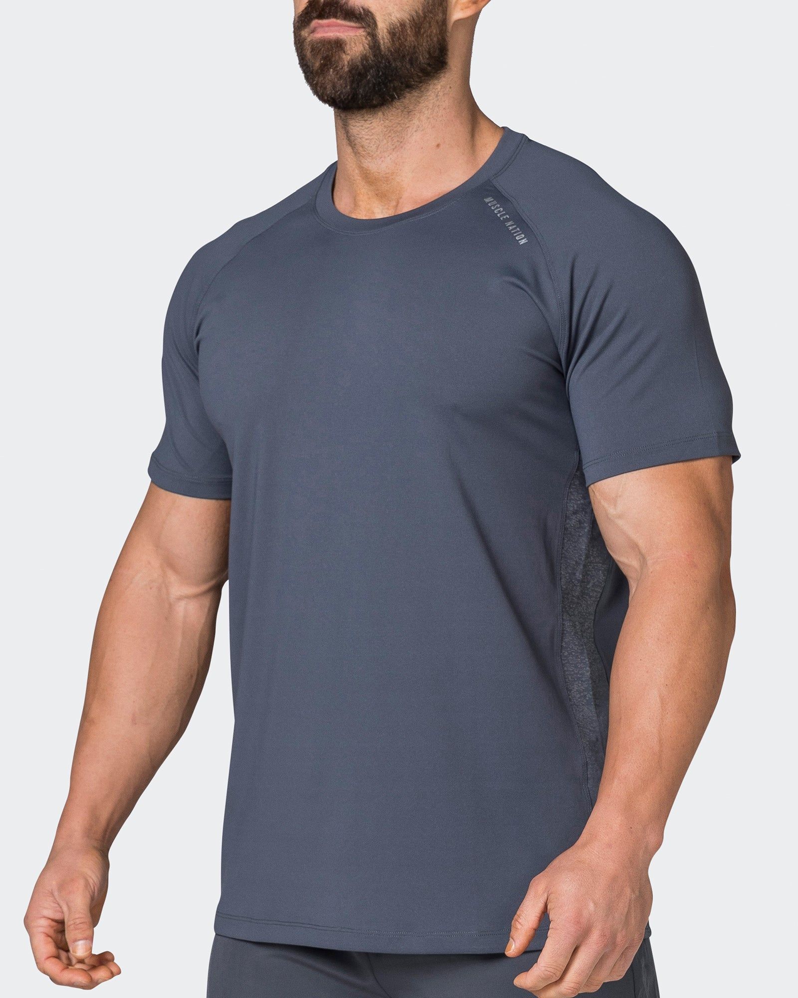 Reflective Running Tee - Thunder sold by Muscle Nation product image thumbnail 3