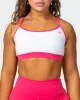 Rapid Bra - White / Flamingo sold by Muscle Nation
