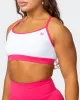 Rapid Bra - White / Flamingo sold by Muscle Nation
