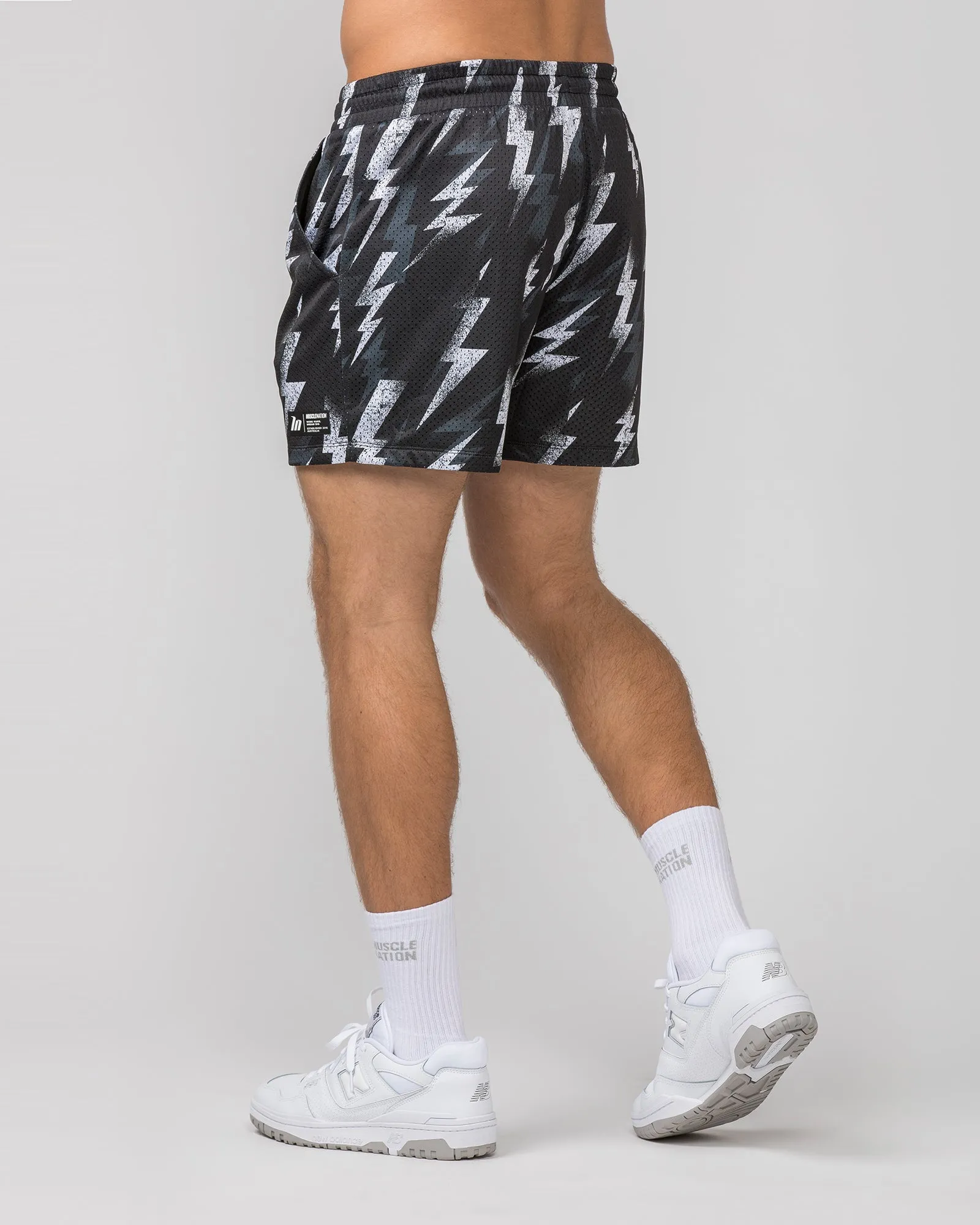 Lay Up 3.5" Shorts - Electric Bolt Print sold by Muscle Nation product image thumbnail 4
