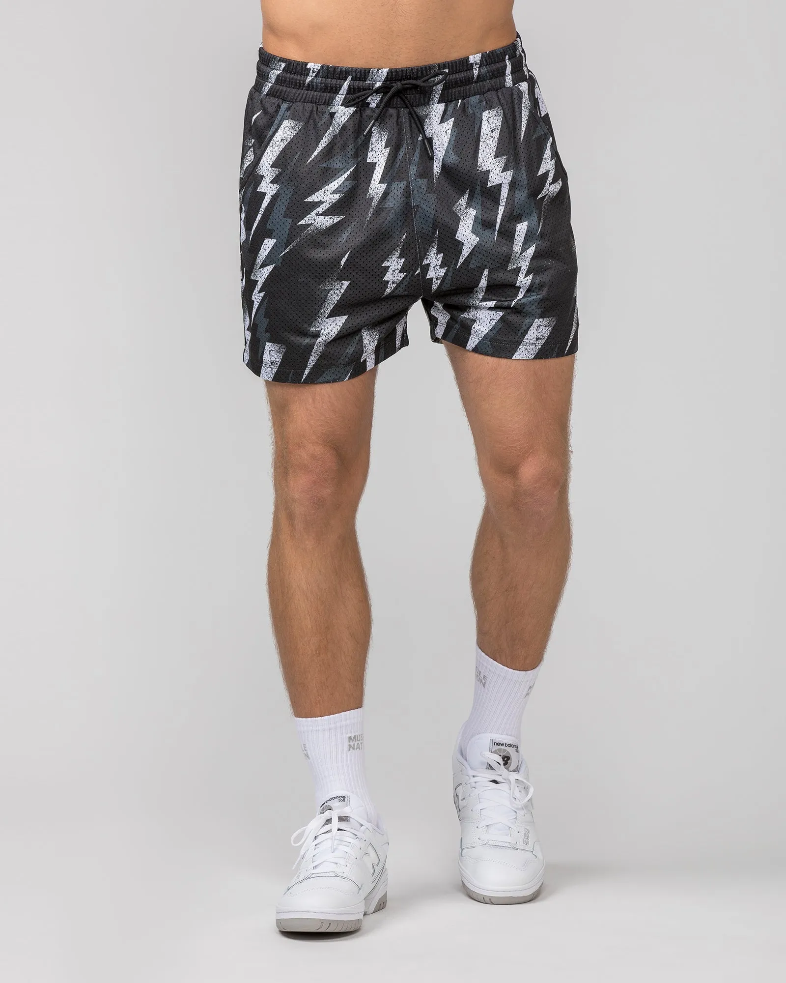 Lay Up 3.5" Shorts - Electric Bolt Print sold by Muscle Nation product image thumbnail 2