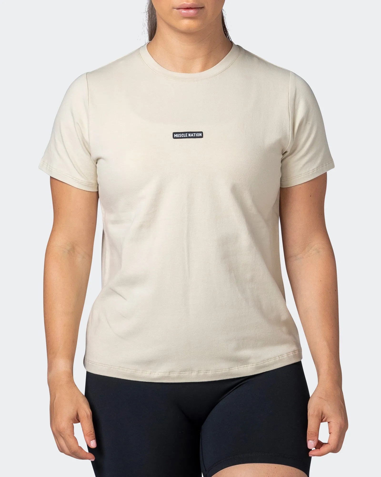 Womens Timeless Tee - Cream sold by Muscle Nation product image thumbnail 2