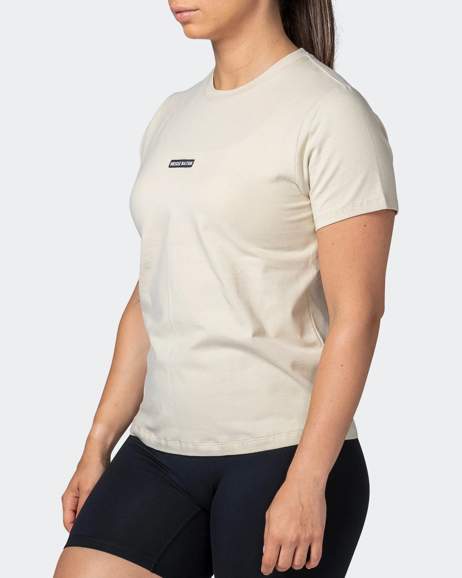 Womens Timeless Tee - Cream sold by Muscle Nation product image thumbnail 3