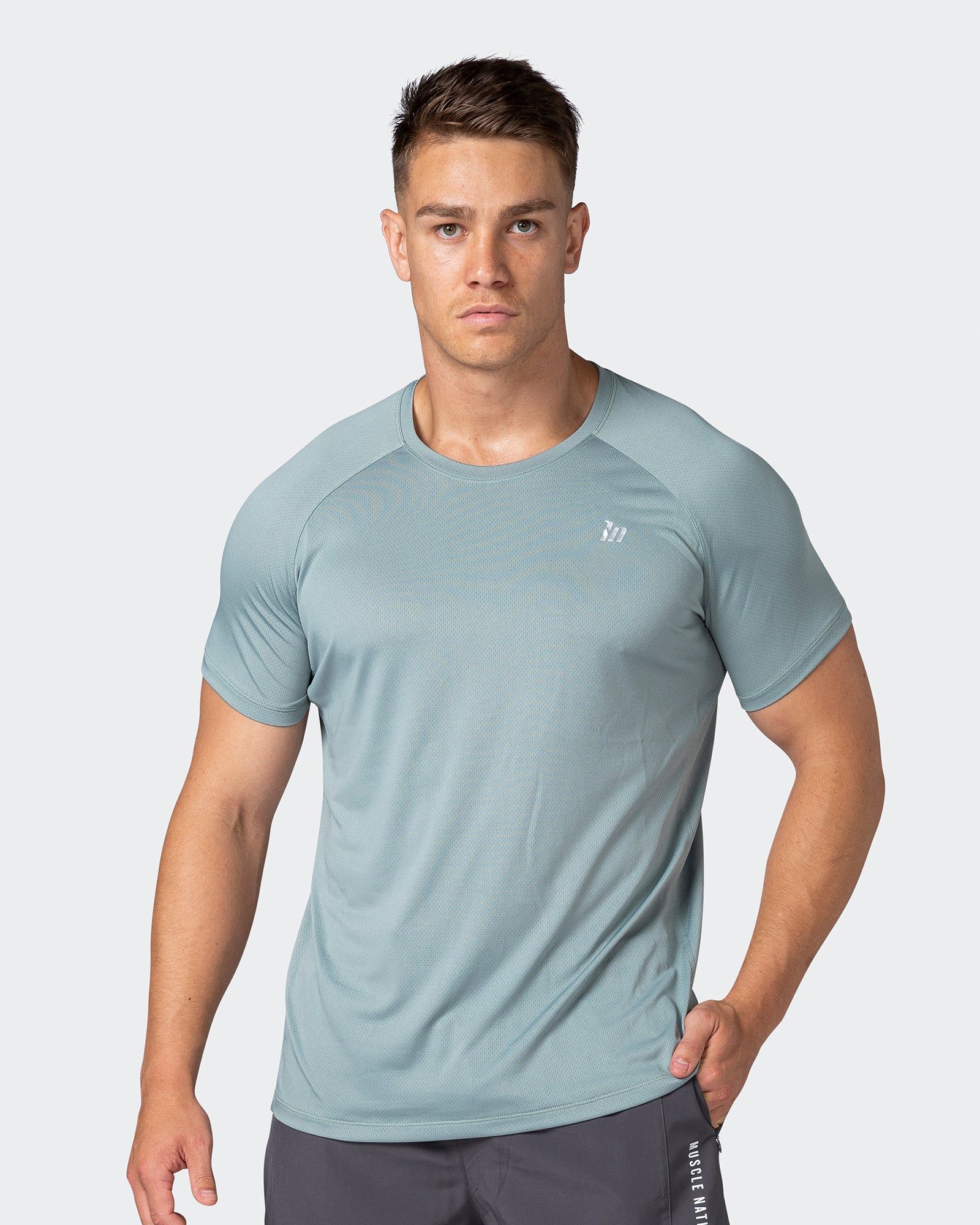 New Heights Running Tee - Cactus sold by Muscle Nation