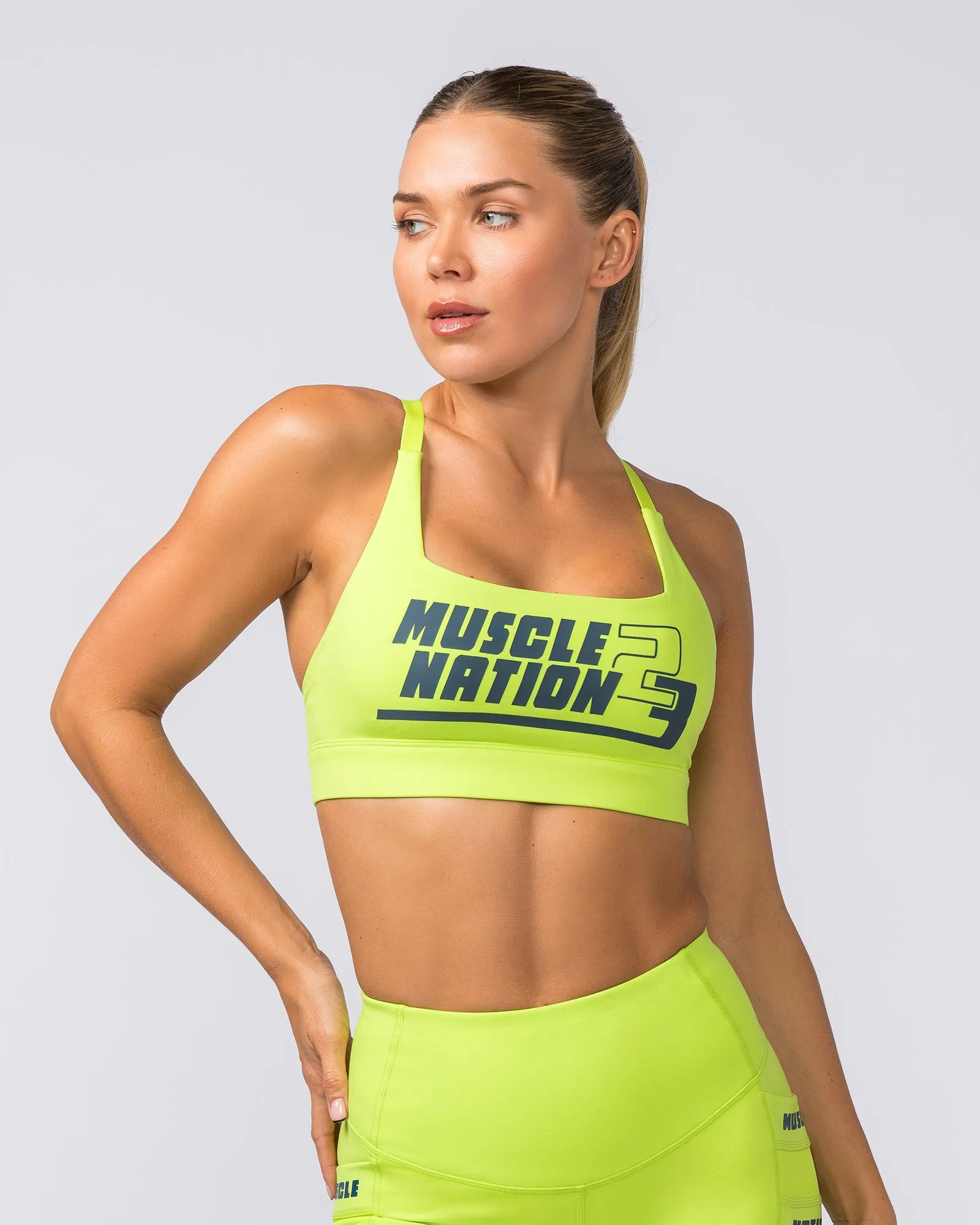 Ignite Bra - Cyber Lime sold by Muscle Nation product image thumbnail 2