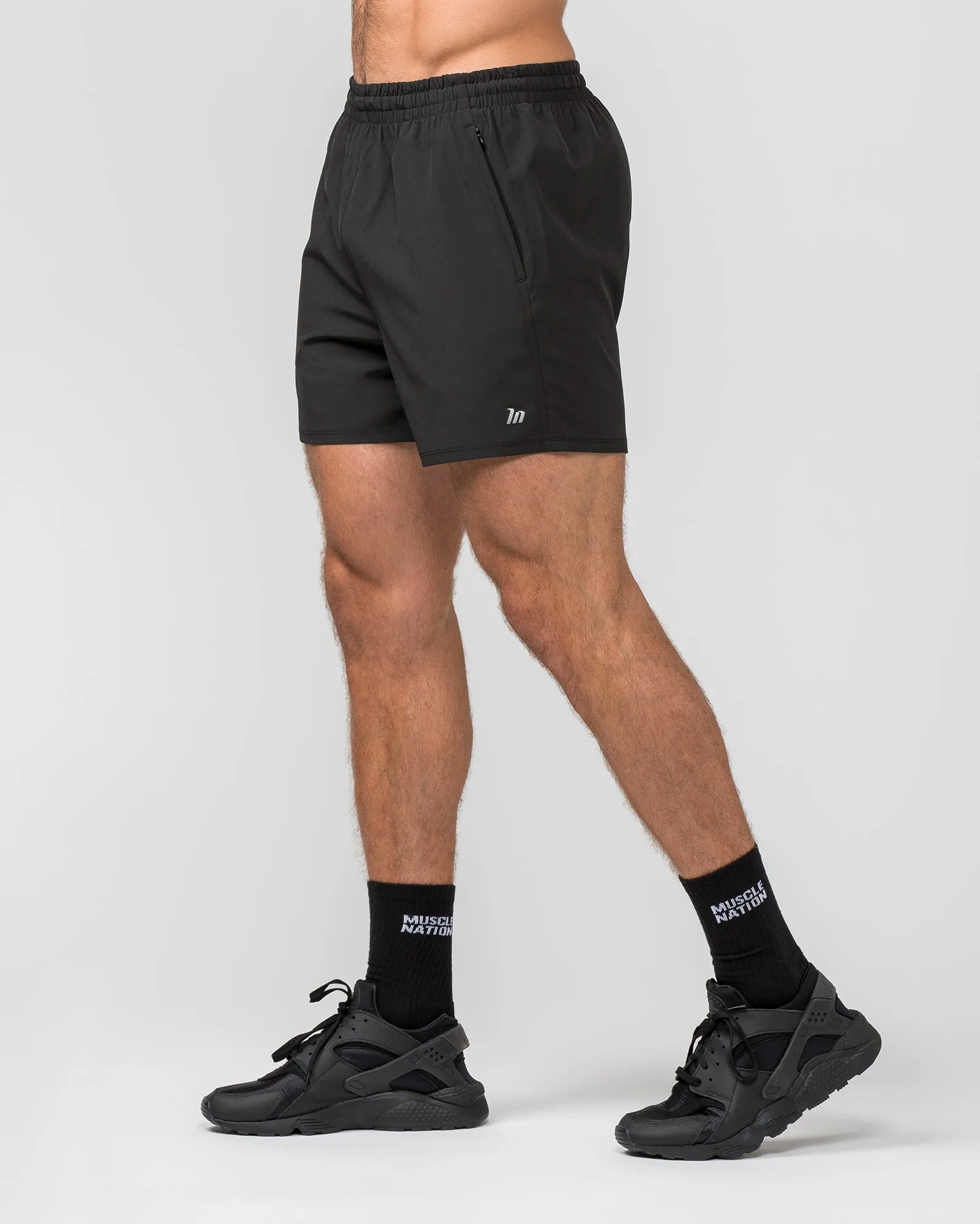New Heights 4" Shorts - Black sold by Muscle Nation product image thumbnail 3