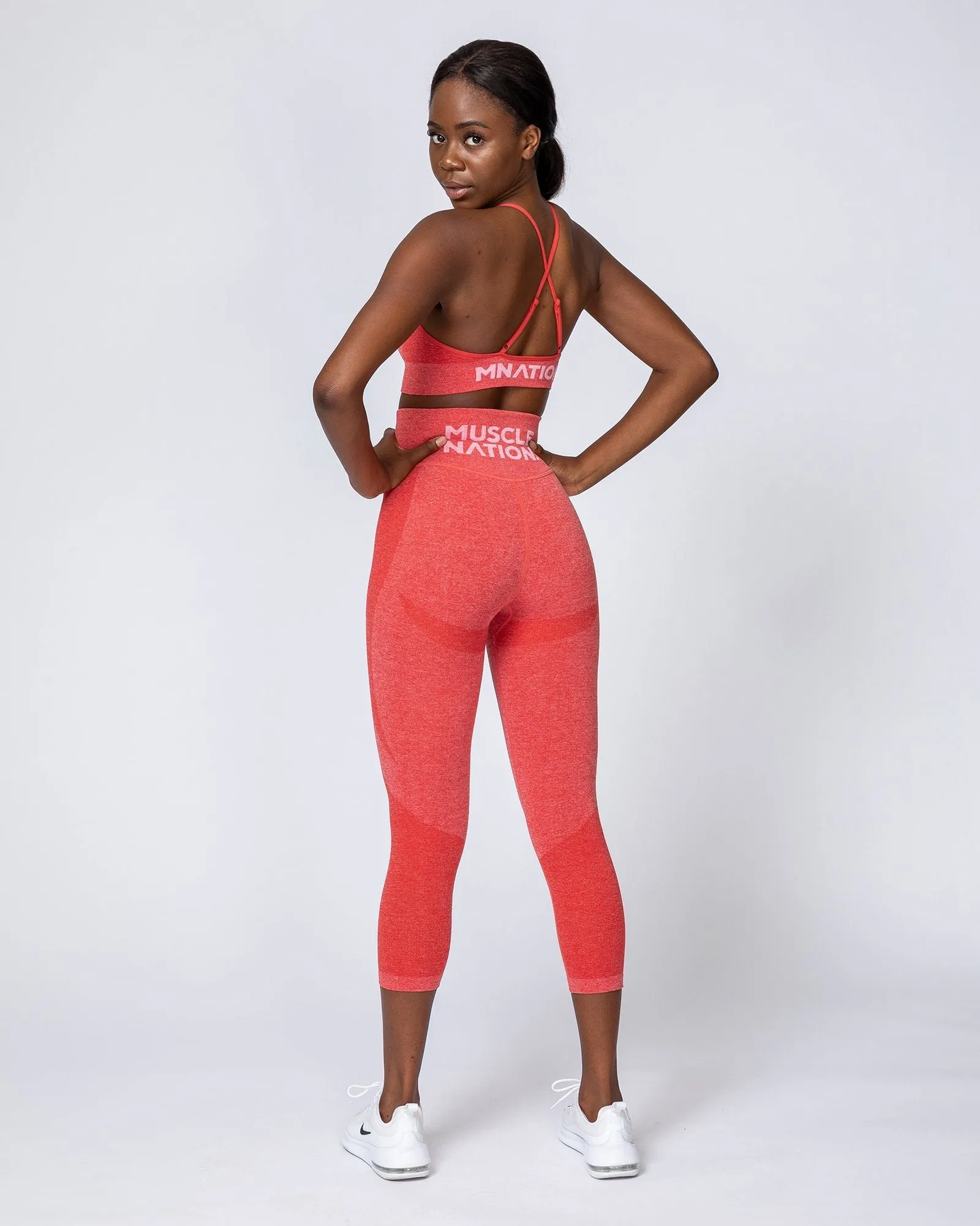 Shape Up Seamless 7/8 Leggings - Poppy Marl sold by Muscle Nation product image thumbnail 3