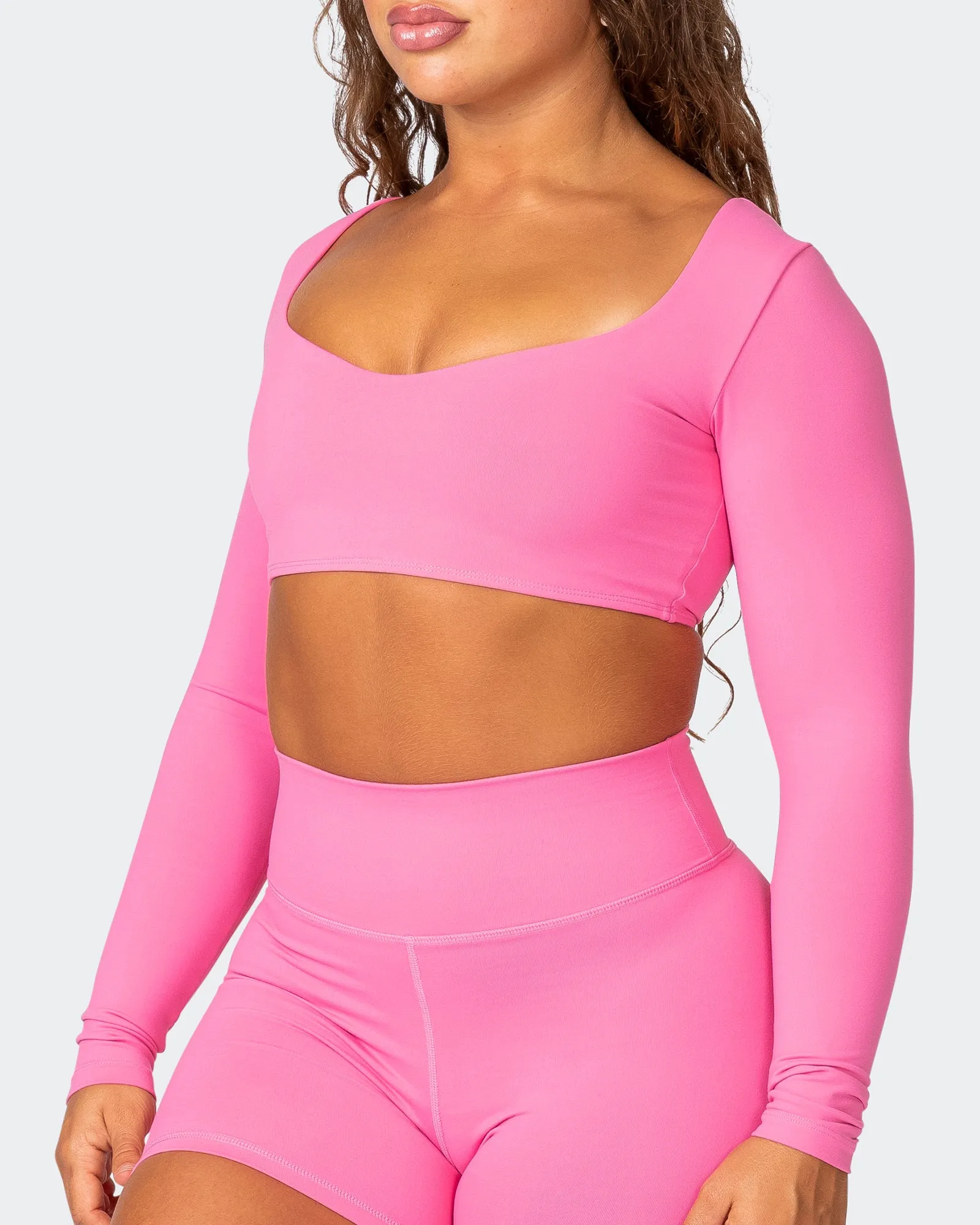 Sleek Long Sleeve Bra - Bubblegum sold by Muscle Nation product image thumbnail 4