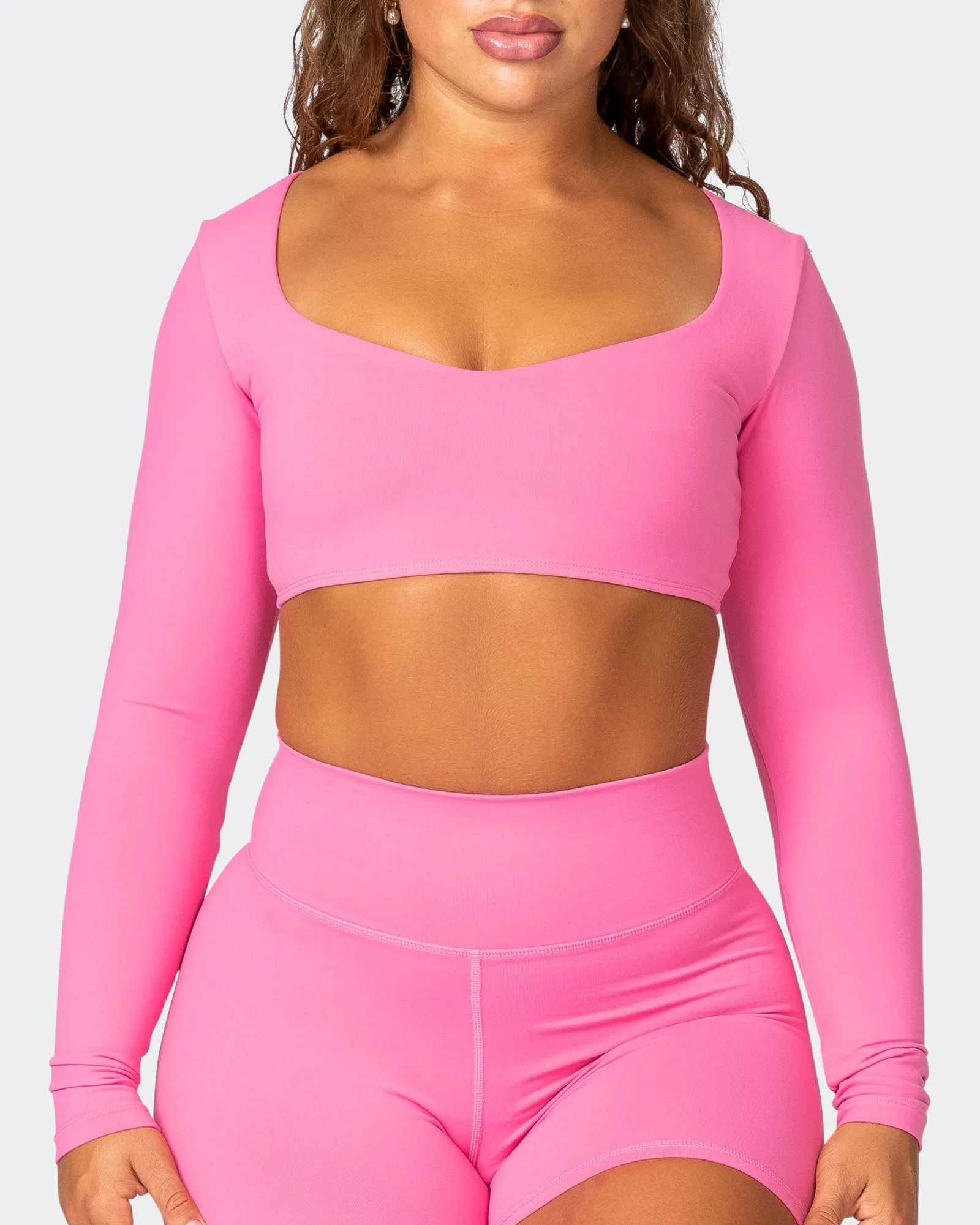 Sleek Long Sleeve Bra - Bubblegum sold by Muscle Nation product image thumbnail 3