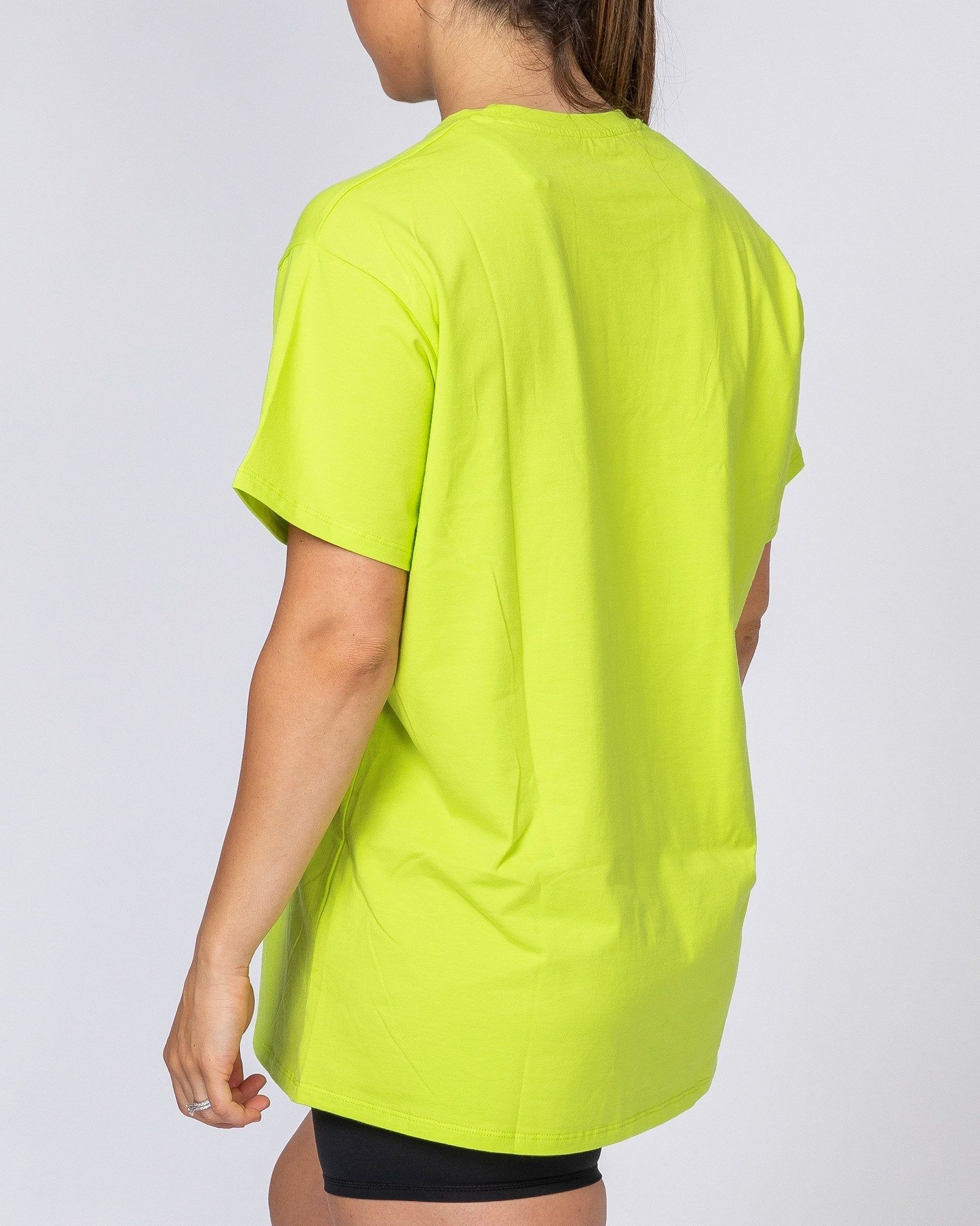 Oversized Tonal Tee - Acid Lime sold by Muscle Nation product image thumbnail 3