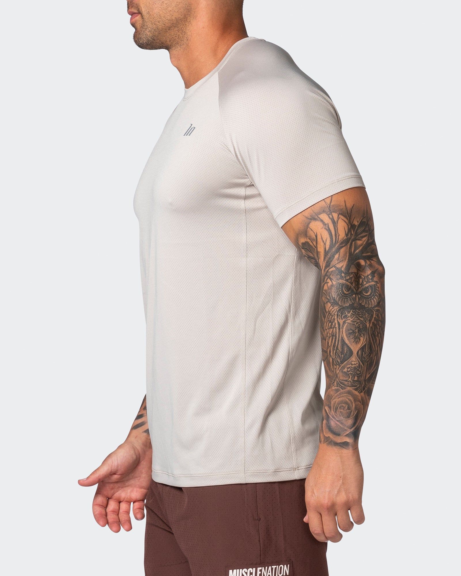 New Heights Running Tee - Bone sold by Muscle Nation product image thumbnail 4