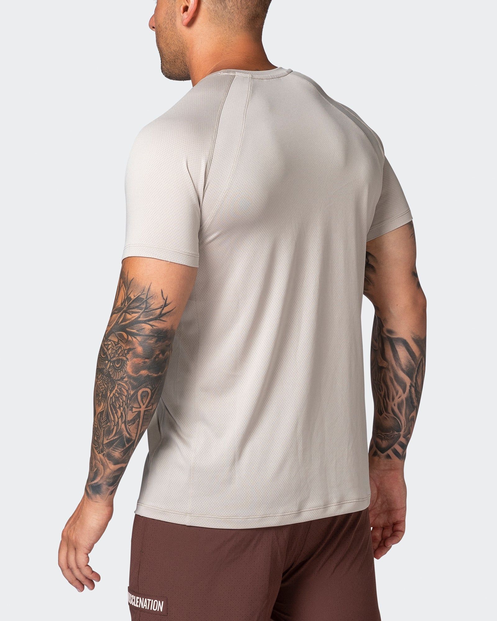 New Heights Running Tee - Bone sold by Muscle Nation product image thumbnail 5