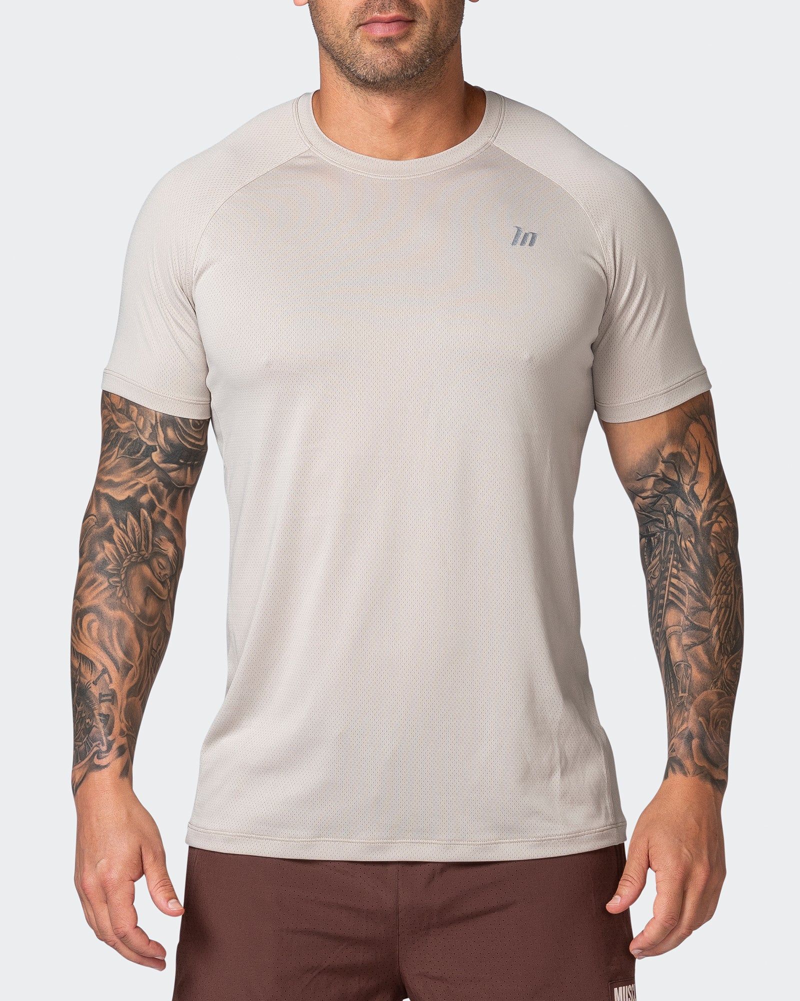 New Heights Running Tee - Bone sold by Muscle Nation product image thumbnail 2