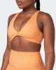 Demi Bralette - Peaches And Cream Check Print sold by Muscle Nation