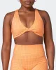 Demi Bralette - Peaches And Cream Check Print sold by Muscle Nation