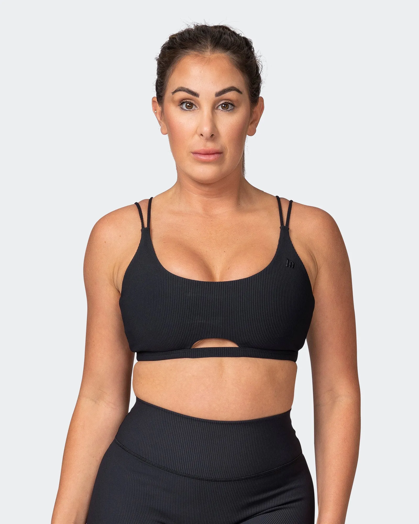 All Day Rib Bralette - Black sold by Muscle Nation