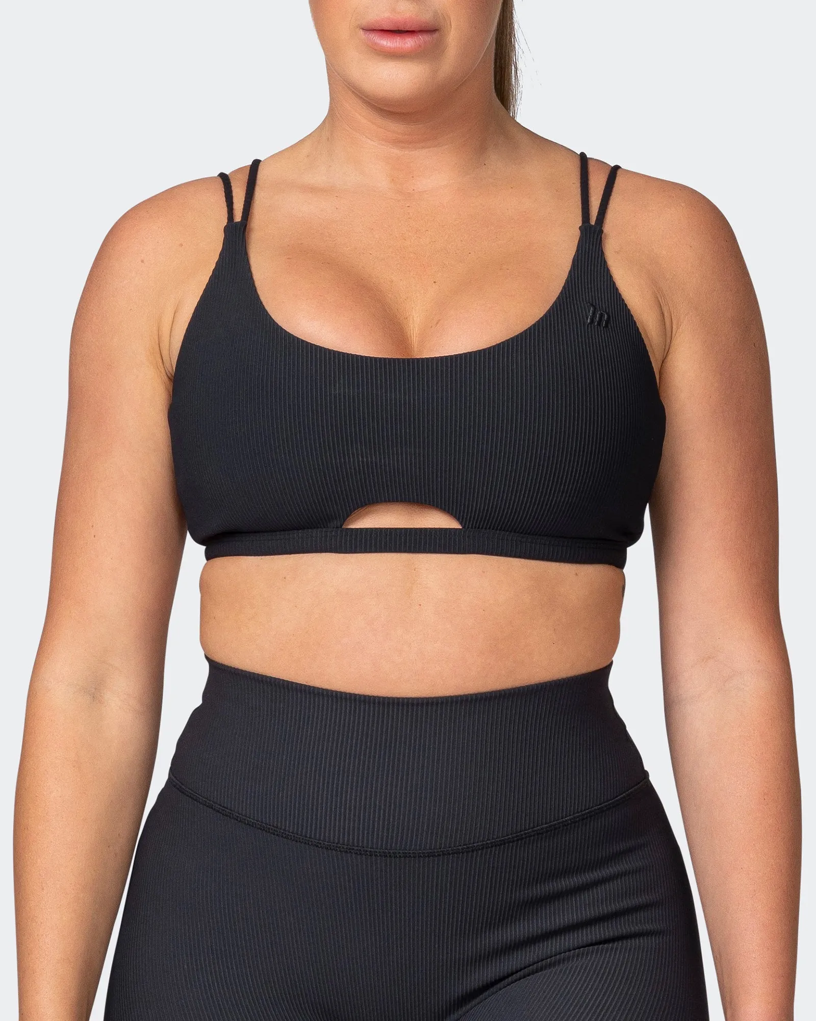 All Day Rib Bralette - Black sold by Muscle Nation product image thumbnail 2