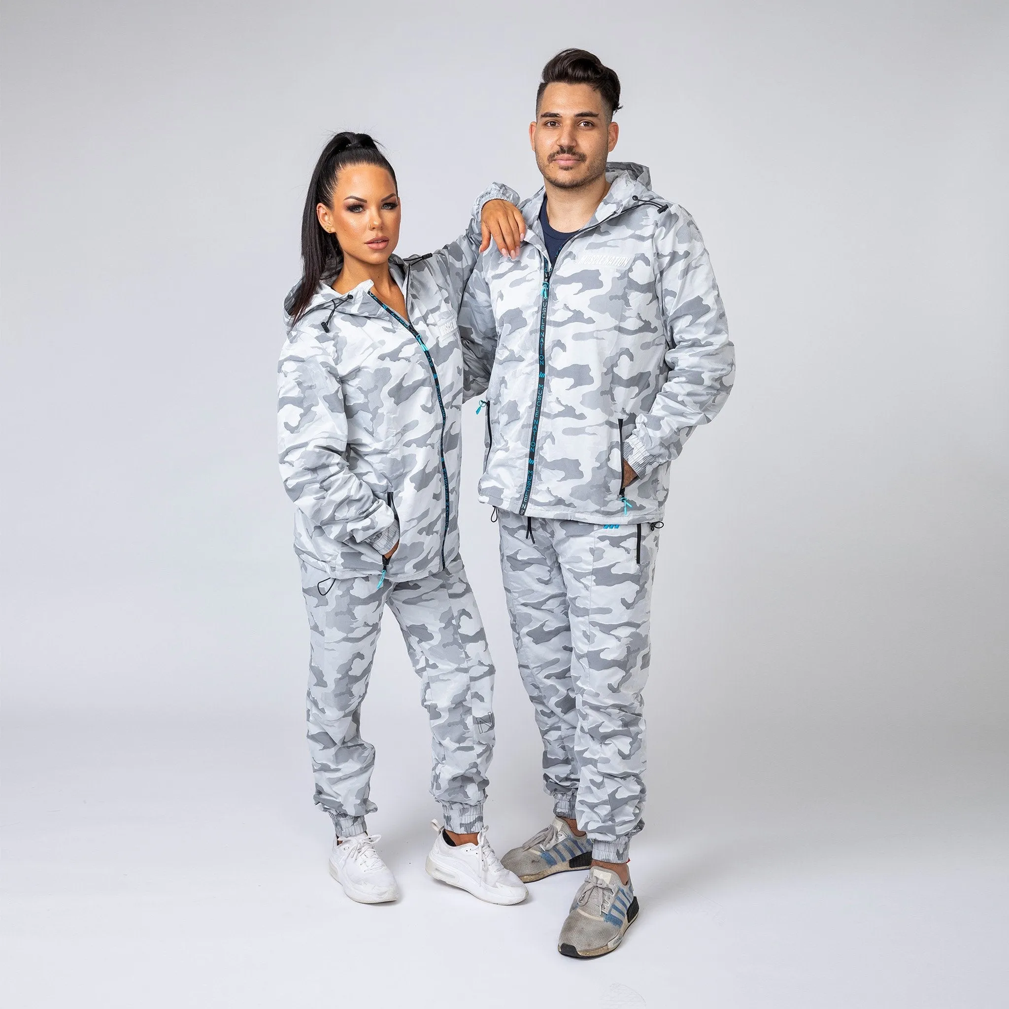 Unisex Tracksuit Pants - Snow Camo sold by Muscle Nation product image thumbnail 4