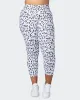 Signature Scrunch 7/8 Leggings - Snow Leopard sold by Muscle Nation