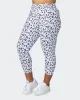 Signature Scrunch 7/8 Leggings - Snow Leopard sold by Muscle Nation