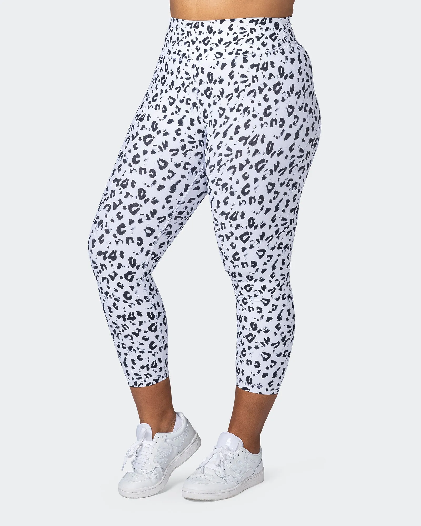 Signature Scrunch 7/8 Leggings - Snow Leopard sold by Muscle Nation product image thumbnail 3