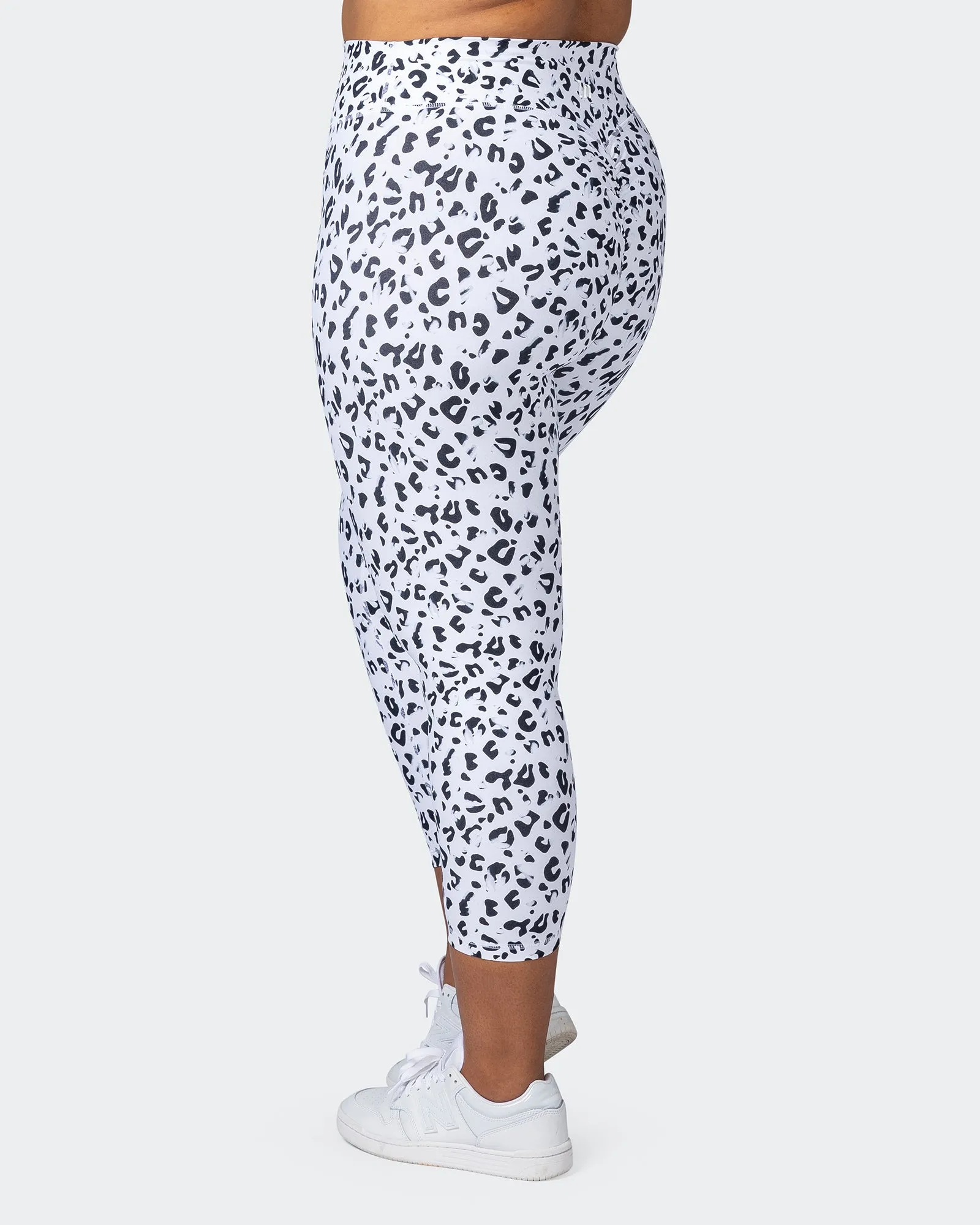 Signature Scrunch 7/8 Leggings - Snow Leopard sold by Muscle Nation product image thumbnail 5