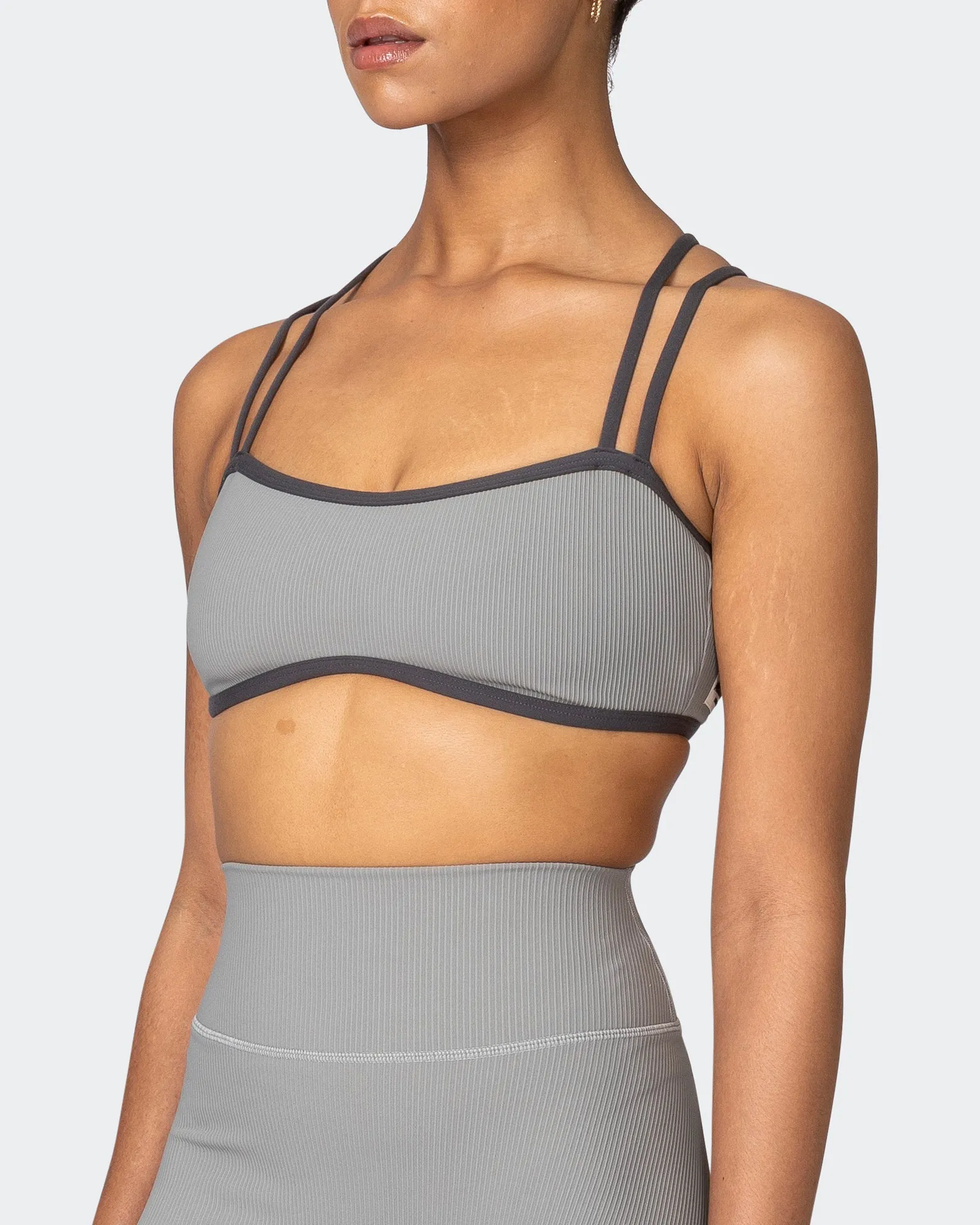 Curves Rib Bralette - Zinc sold by Muscle Nation product image thumbnail 3