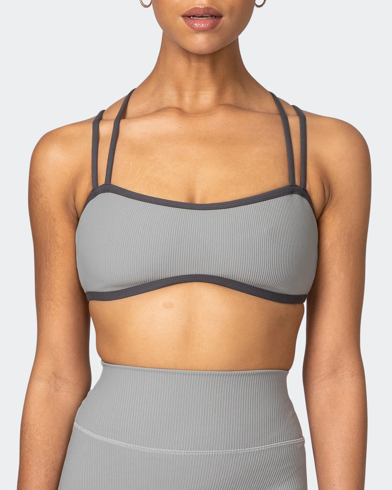 Curves Rib Bralette - Zinc sold by Muscle Nation product image thumbnail 2