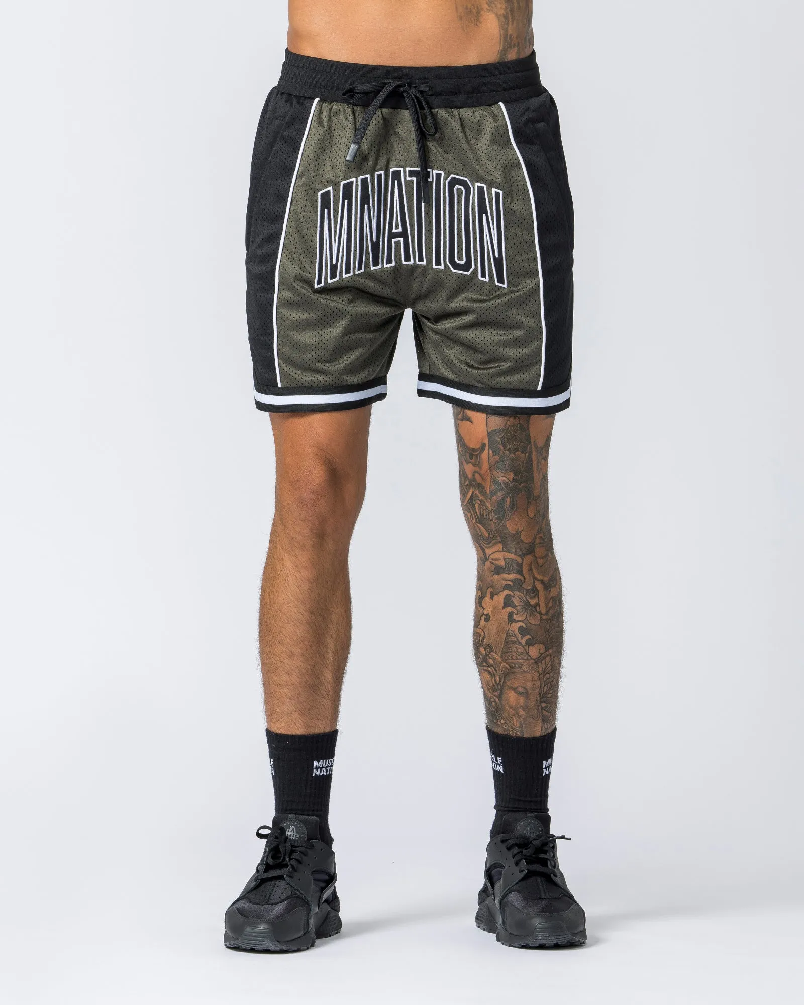 Fadeaway 5" Basketball Shorts - Dark Khaki sold by Muscle Nation product image thumbnail 3