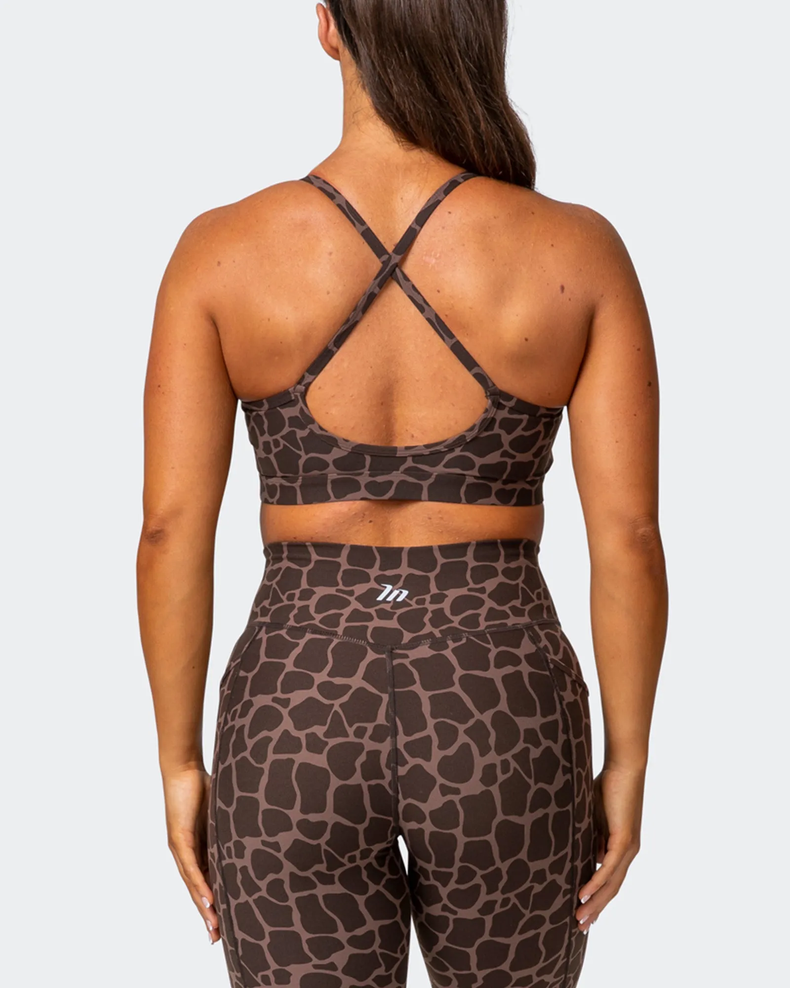 Weightless Bra - Tonal Giraffe Print sold by Muscle Nation product image thumbnail 3