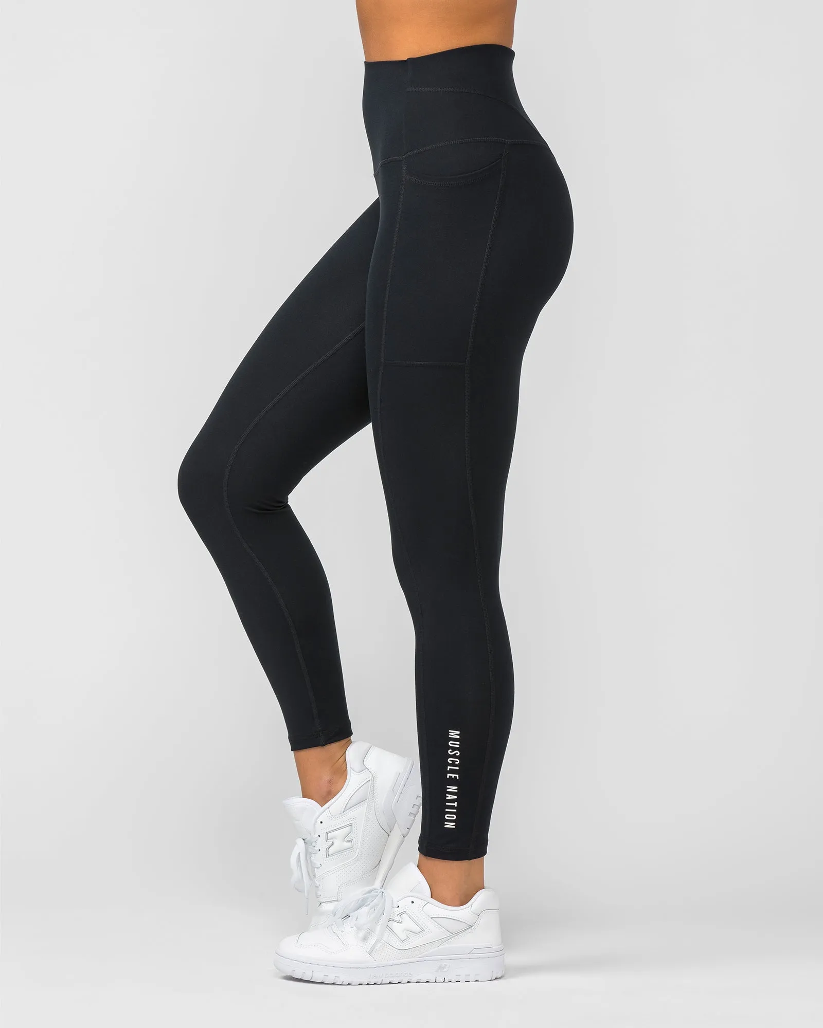 Unrivalled Everyday Ankle Length Leggings - Black sold by Muscle Nation product image thumbnail 5