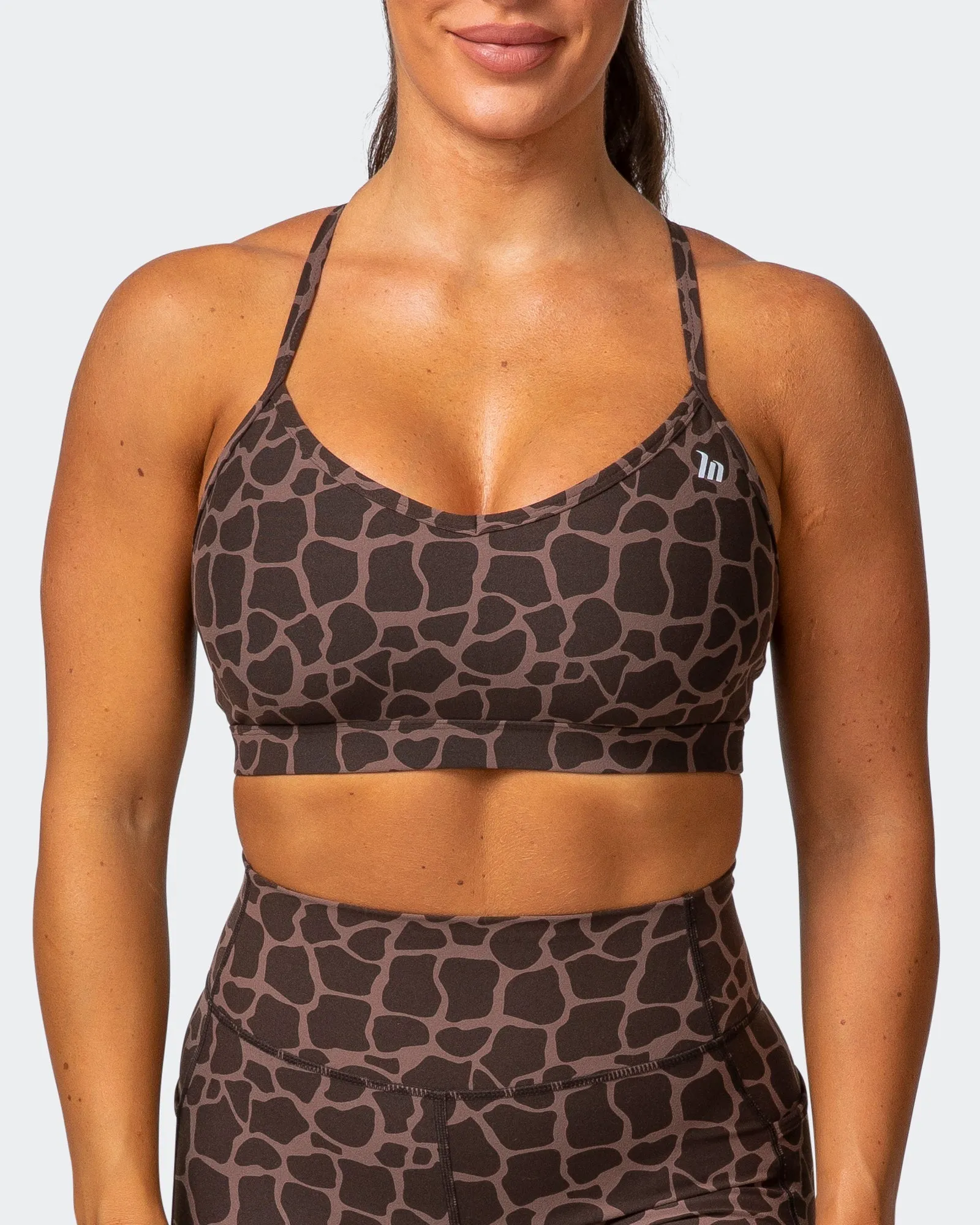 Weightless Bra - Tonal Giraffe Print sold by Muscle Nation product image thumbnail 2